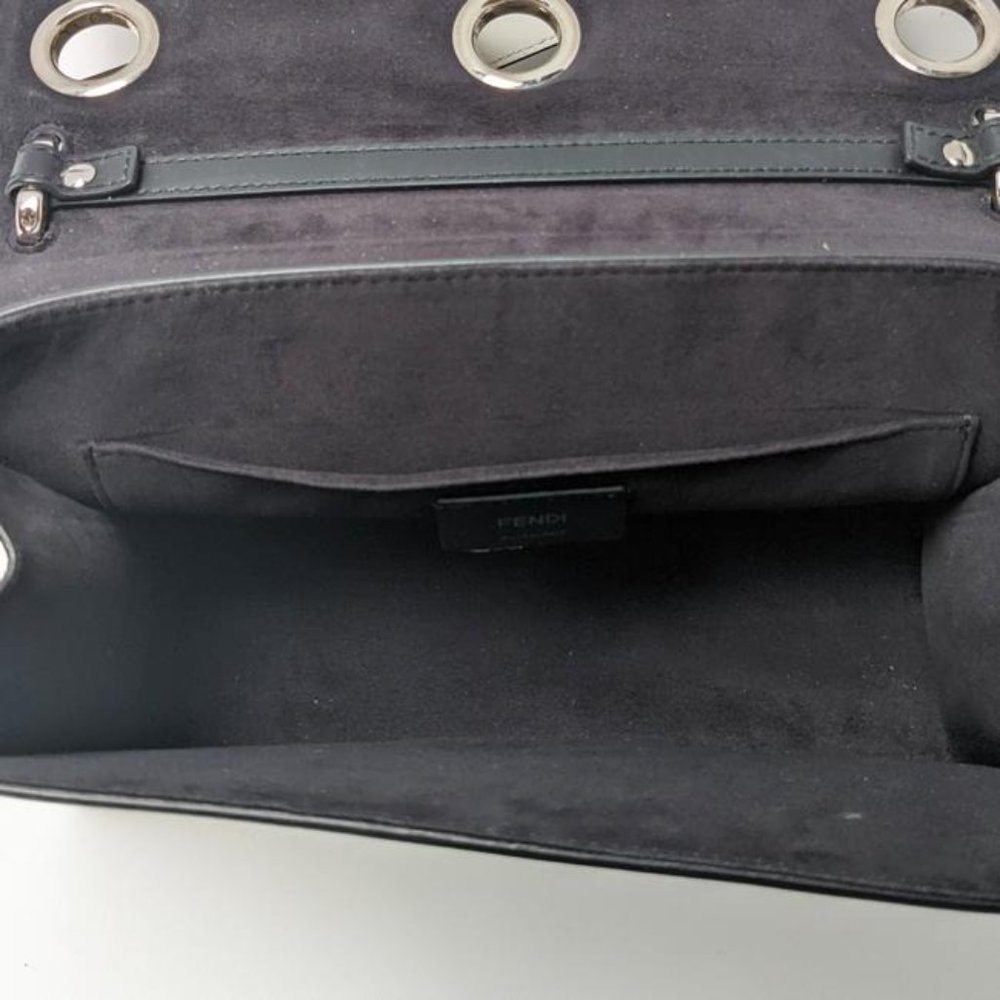 SOLD Fendi Kan I F Eyelet Grommets Python White Leather Shoulder Bag - Picture 5 of 10